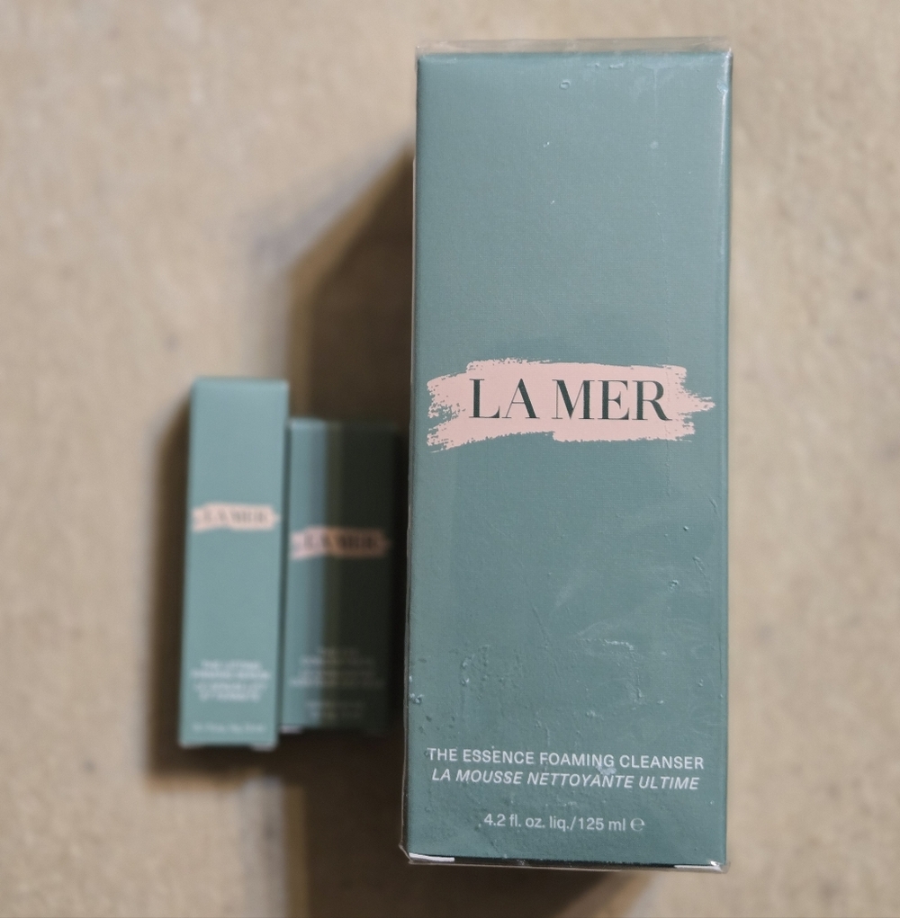 La Mer Essence Cleanser Full Size New & Sealed 4.2oz 125 ml + Eye & Face Serum